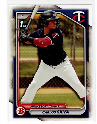 Carlos Silva Minnesota Twins 2024 Bowman prospect 1st Bowman