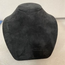 Black Velvet Jewelry Necklace Display Bust 5in Curved Stand Holder