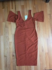 ASOS Cold Shoulder dress Orange