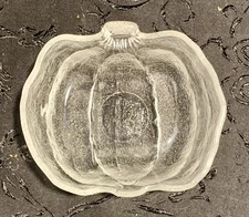 Vintage Studio Nova Nature’s Harvest Clear Glass Pumpkin Dish