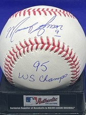 MARQUIS GRISSOM  ATLANTA BRAVES  95 WS CHAMPS BECKETT SIGNED OML BASEBALL