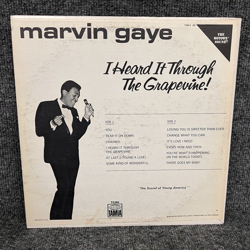Marvin Gaye I Heard It Through The Grapevine! NM/EX Vinyl LP -1969 Tamla TS-285 - Foto 2 di 5