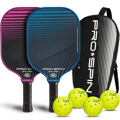 PRO-SPIN Carbon Fiber Pickleball Paddles Set or Single | Lightweight, USAPA Appr