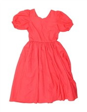 VINTAGE Womens Princess Dress UK 14 Medium Pink BE05