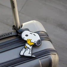 Snoopy & Woodstock Silicone Luggage Baggage Handbag Travel Suitcase Tag Name ID