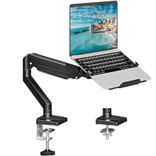 MOUNTUP Laptop Stand for Desk, 2-in-1 Monitor Mount with Laptop Tray Holds 2....