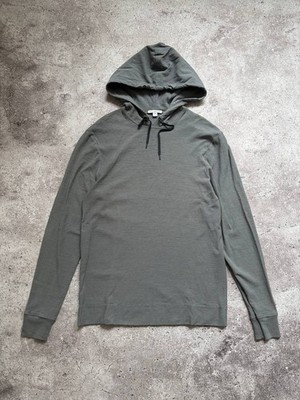 james perse basic gray hoodie made in USA