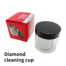 Compact Jewelry Care Kit With Glass Jar Metal Mesh For Beads Rings Delicate