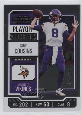 2023 Panini Contenders Playoff Ticket 96/199 Kirk Cousins #68 1n8m
