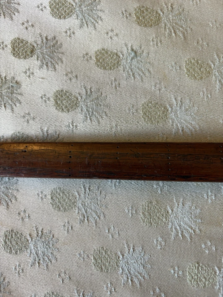 Regla de madera antigua coreana estilo tradicional, 1910’ vintage Foto 2 de 3