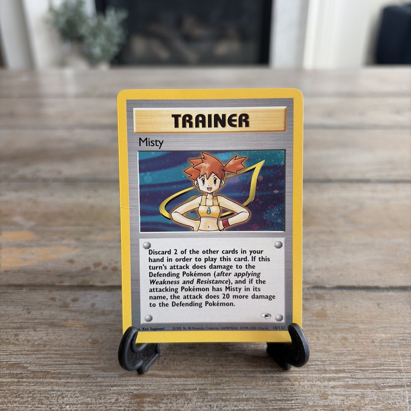 2000 Pokemon TCG - Misty 1st Edition Holo WOTC 18/132 - Gym Heroes - Rare