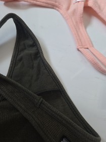 NWOT Lot Of 2 Victoria&rsquo;s Secret Pink Thongs Medium Green/Peach