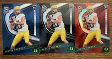 Justin Herbert Rookie Lot, 2020 Spectra, Red, Black, Blue, Oregon Ducks