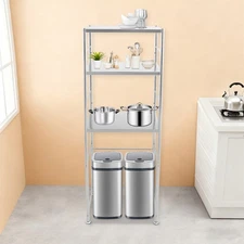 Storage Shelf for Kitchen, Garage Stainless Steel Shelf, Kitchen Storage Shelves