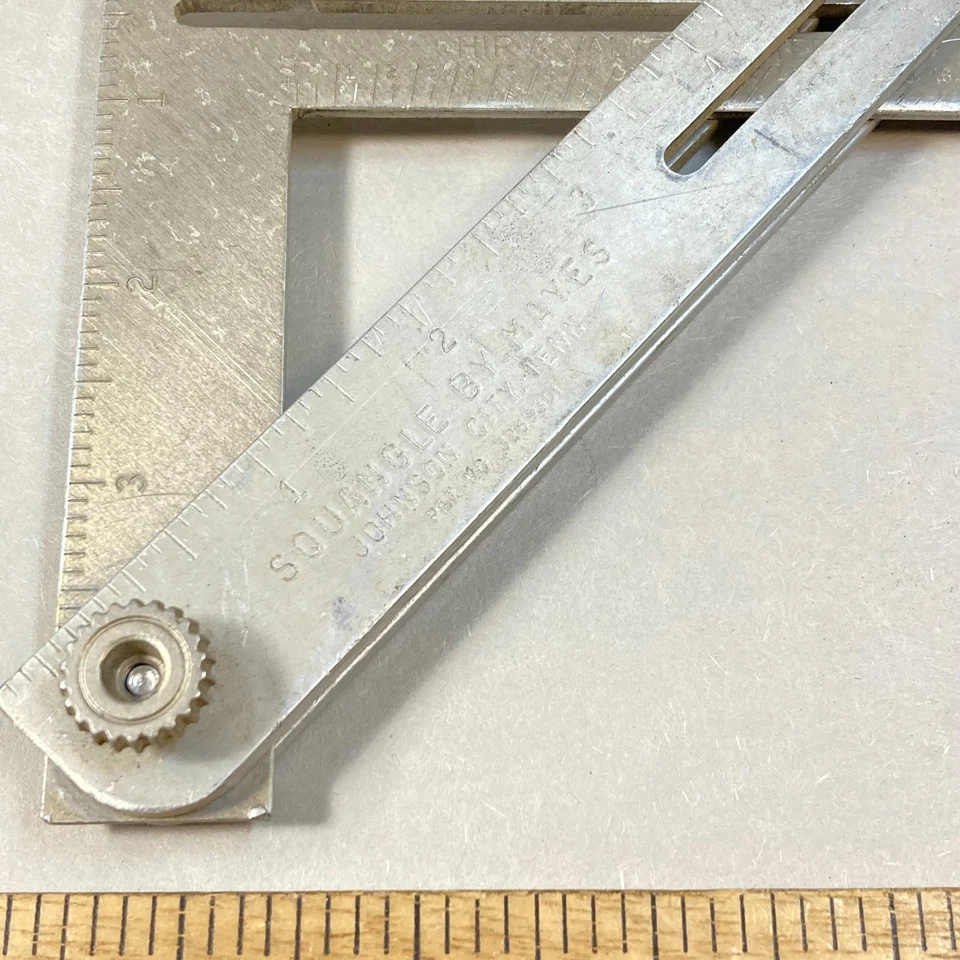 Viga combinada cuadrada ajustable vintage Mayes Carpenters Squangle B45 EE. UU. Foto 2 de 4