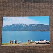 Jackson Wyoming WY Lake Grand Teton National Park North Entrance Vtg. Postcard