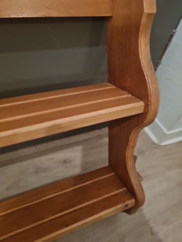 Altes Holzregal, Wandregal, - Gewürzregal, Tellerregal - Bild 6 von 11