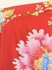 Vintage Vanity Fair Nylon Robe Large Floral Print Housecoat Made in USA