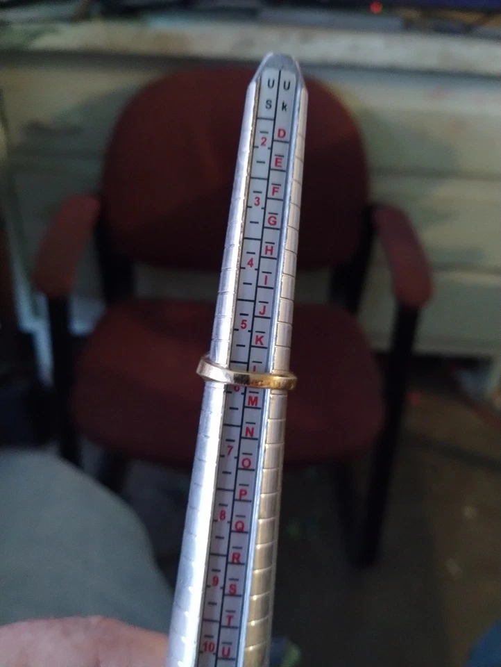 Anillo clase mujer por arte tallado tallado en oro 5,75 Foto 4 de 4