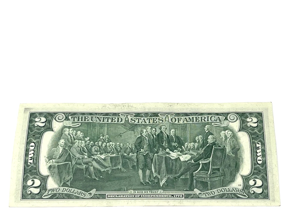 U.S. 1976 $2 FEDERAL RESERVE NOTE, UNCIRCULATED, GEM, S/N C 01547630 A (#463) - Image 2 of 2