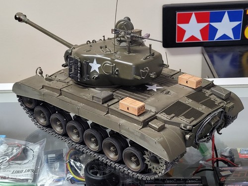 Tamiya 1/16 M26 Pershing Full Option DMD T-06 Unit w/Futaba Remote Control 56016 - Picture 5 of 24