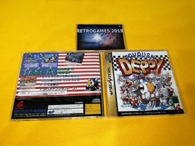 TRYRUSH DEPPY   SEGA SATURN REG + SPINE CARD.