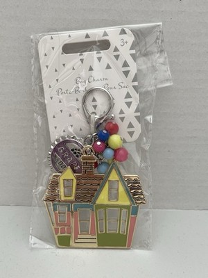 NWT CUTE DISNEY PIXAR UP HOUSE GRAPE SODA CAP BEADED BAG CHARM
