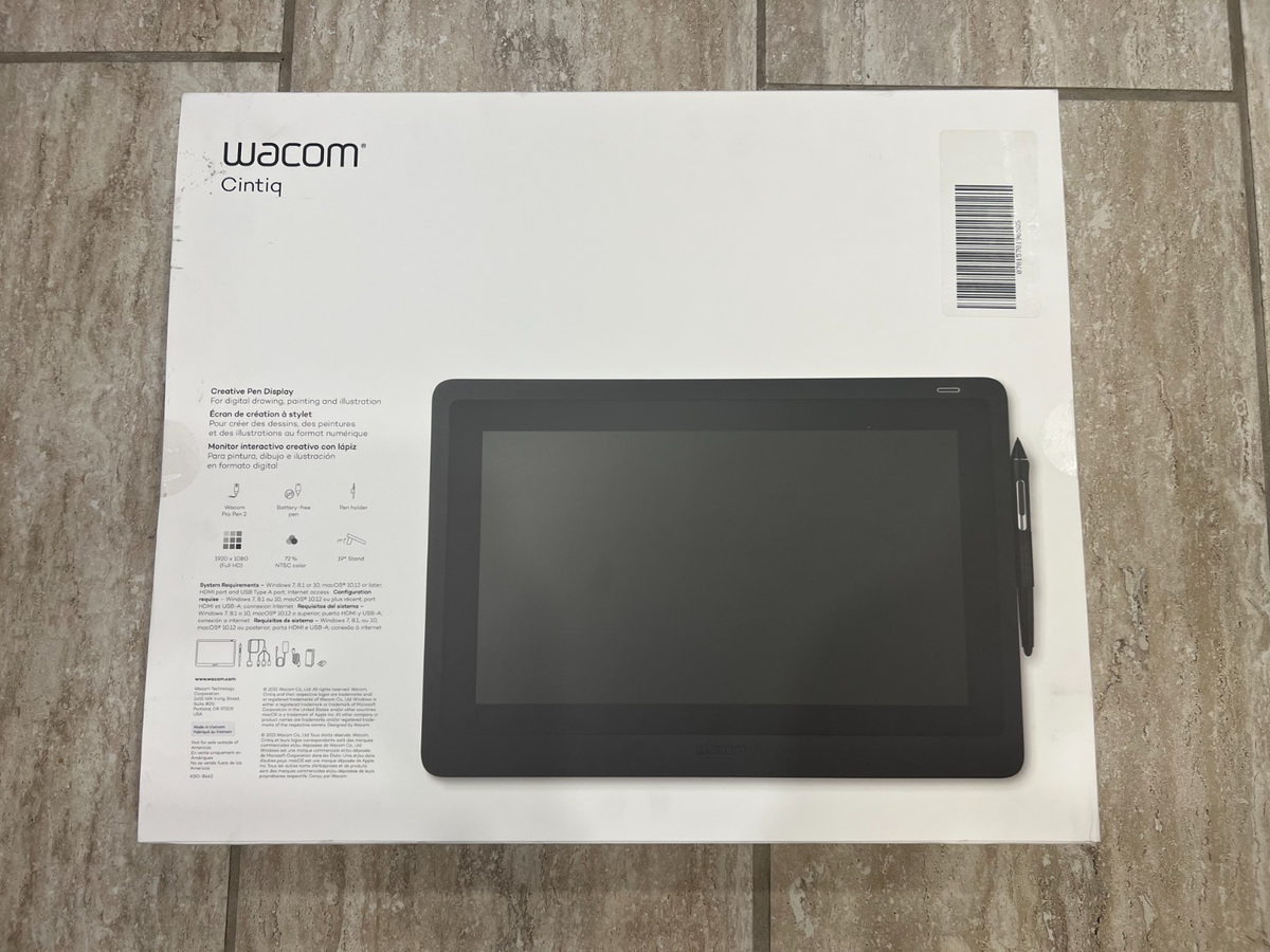 Wacom Cintiq DTK1660K0A 16in Creative Pen Display - Black