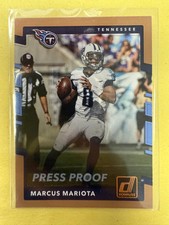 2017 Donruss #214 Marcus Mariota Press Proof Bronze