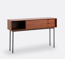Walnut Veneer Noyeto Console Table  Laredoute, new other RRP 549,-