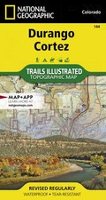 Durango, Cortez [Mesa Verde National Park] Map (National Geographic Trails Illus