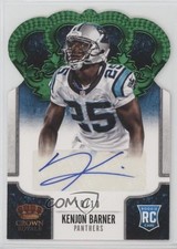 2013 Panini Crown Royale Green Die-Cut Signatures 10/10 Kenjon Barner Auto 0v0