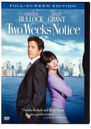 Two Weeks Notice (Full-Screen Edition) (Snap Case) - DVD - VERY GOOD