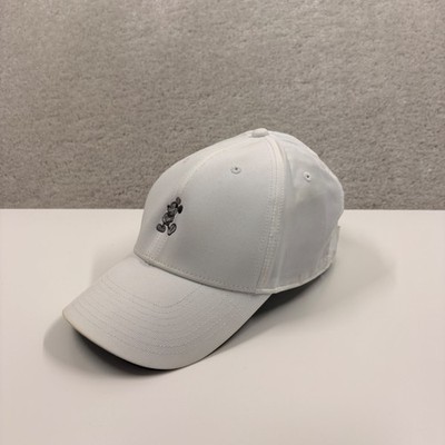 Disney Hat Adult Size OSFA Adjustable White Mickey Mouse 6 Panel Baseball