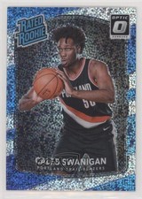 2017-18 Panini Donruss Optic Rated Rookie White Sparkle Prizm Caleb Swanigan 1u6