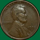 1933-D Lincoln Wheat Cent Very Fine VF Coin #34978