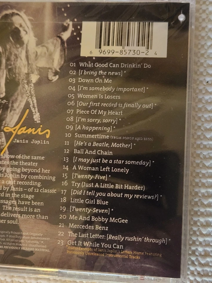 JANIS JOPLIN - Love Janis (CD) 2001 Sony New Sealed * Free Shipping * Foto 3 de 3