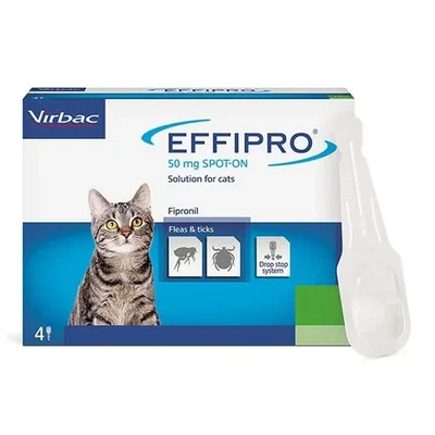 Effipro 50 mg Spot-on Solution for Cats 4 pipette pack