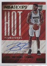 2015 Panini NBA Hoops Hot Signatures Karl-Anthony Towns #HS-KAT Rookie Auto RC
