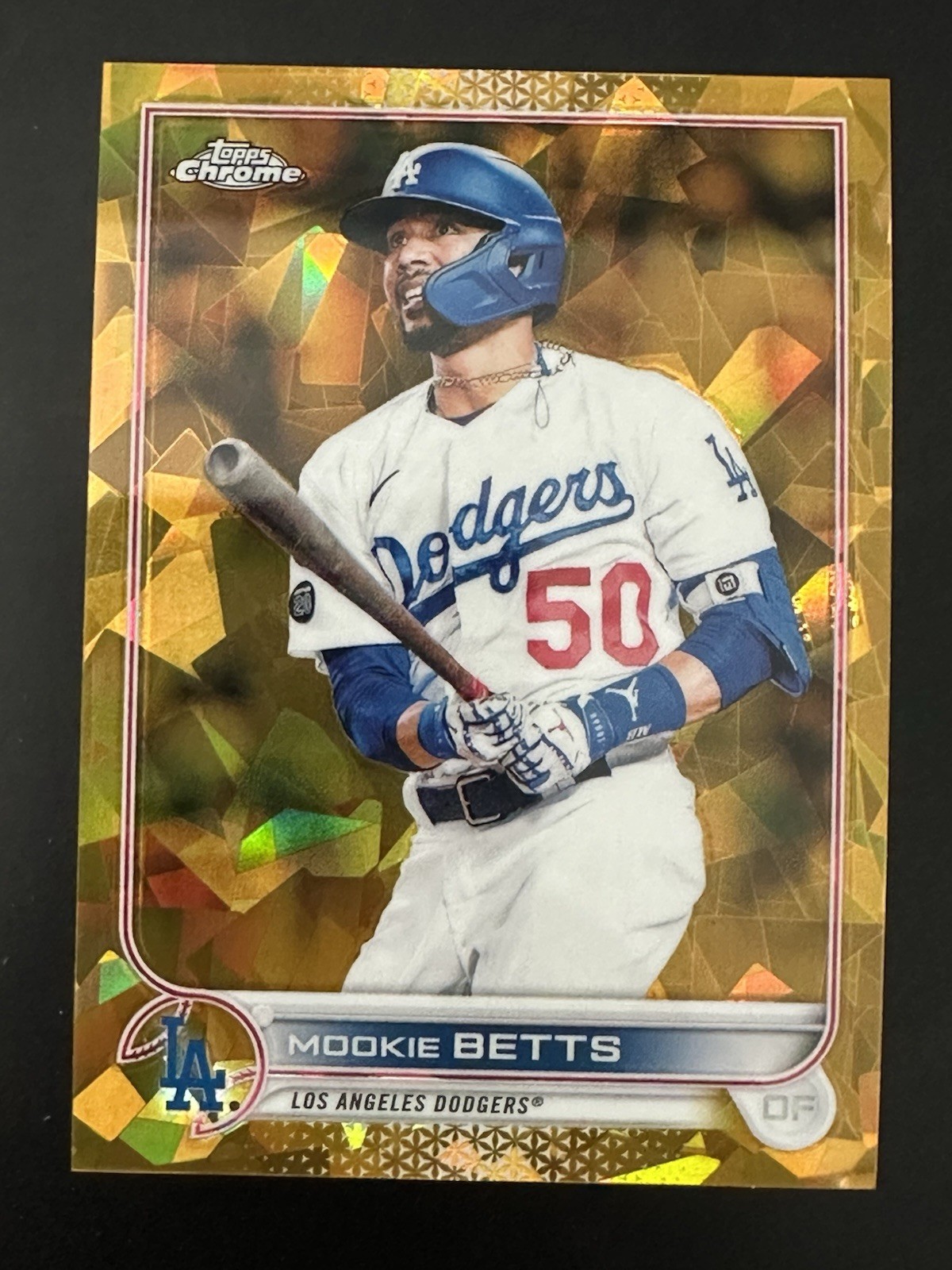 2022 Topps Chrome Sapphire MOOKIE BETTS Gold 35/50 DODGERS