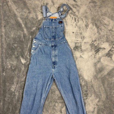 Levis Mens Denim Overalls Medium Wash Blue Cotton Workwear Bib Carpenter Size M