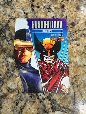 CYCLOPS 2022 FLEER ULTRA WOLVERINE ADAMANTIUM SSP AD-13