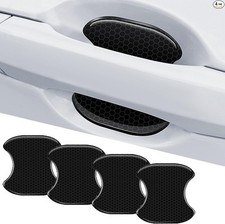 4Pcs Reflective Car Door Handle Bowl Protector Stickers, Anti-Scratch Guard for
