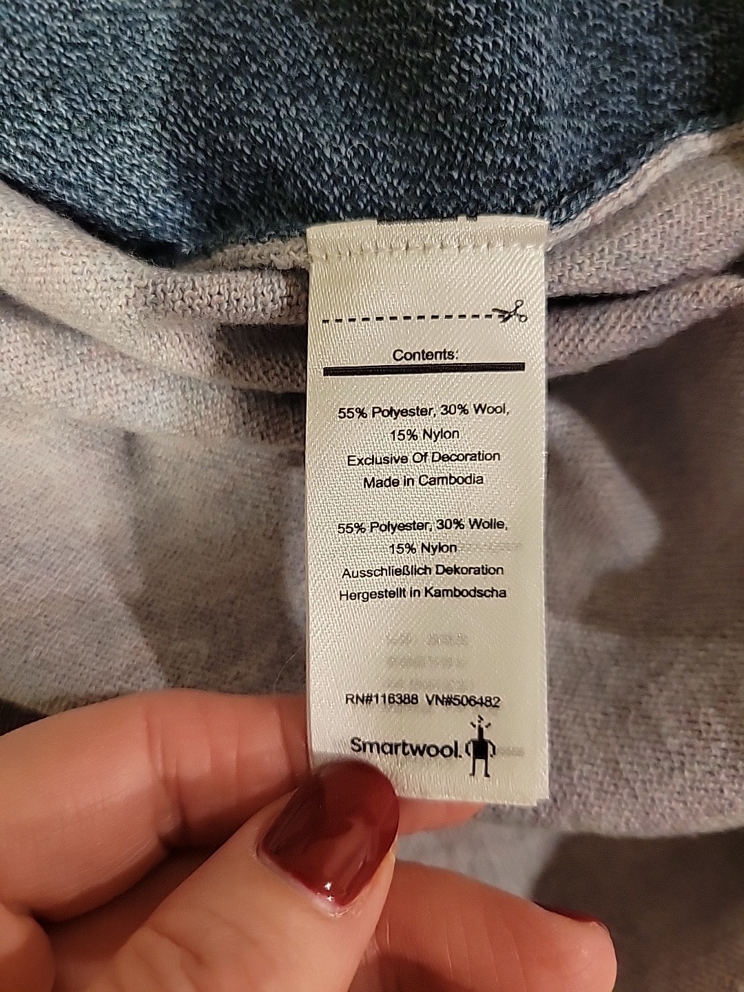 Smartwool Sweater Colorblock Shadow Pine Merino W… - image 4