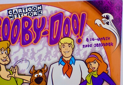 Scooby-Doo! Year 2002- 16 Month Calendar Warner Bros. Hanna