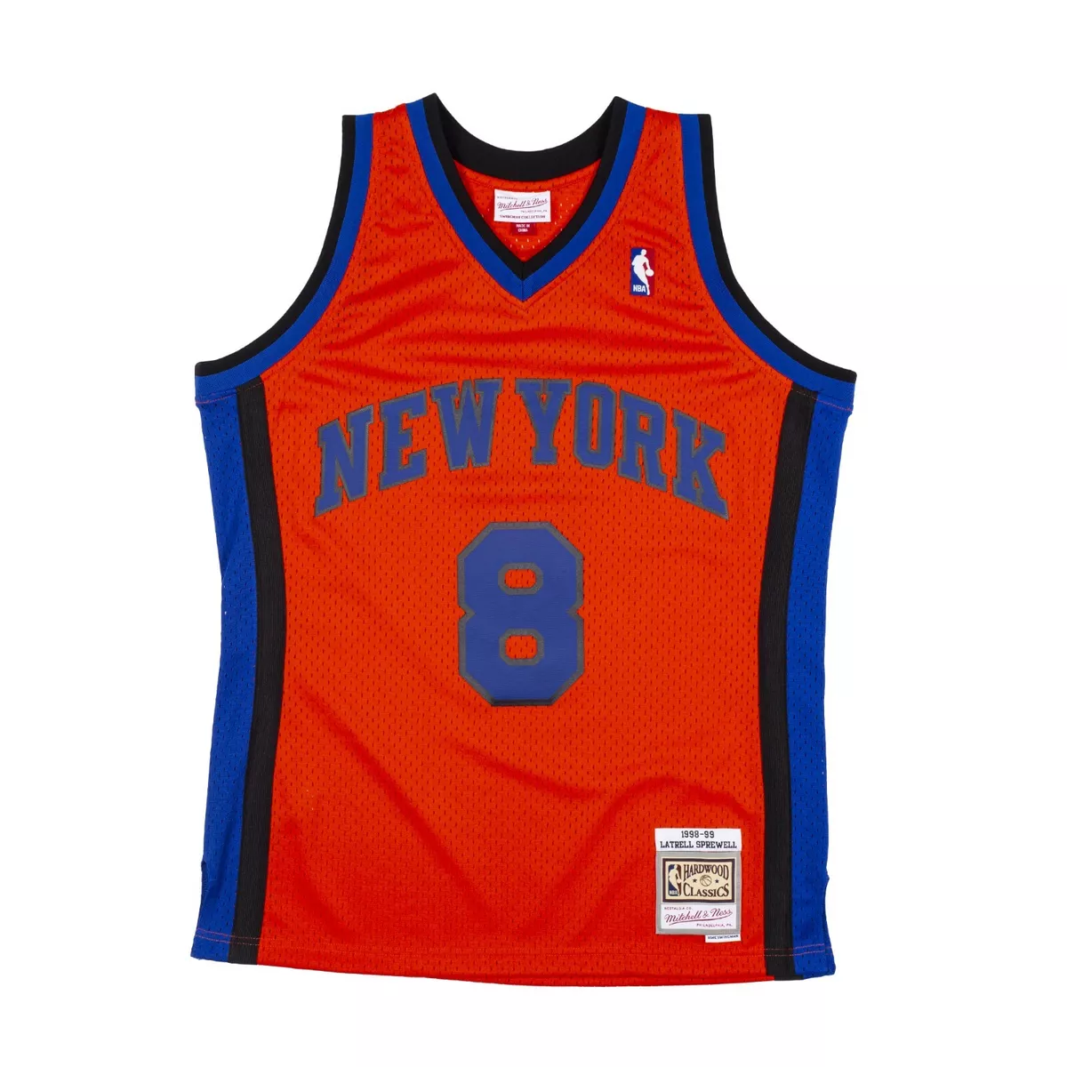 New York Knicks Latrell Sprewell 1998 Hardwood Classics Road Swingman  Jersey By Mitchell & Ness - Royal - Mens