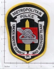 Washington DC - Underwater Search & Recovery Metropolitan Police Police Patch 