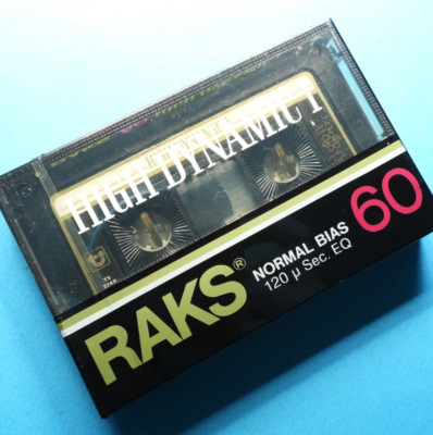   1x RAKS High Dynamic I 60 * IEC I Type 1 * Cassette Kassette *SEALED* 1986