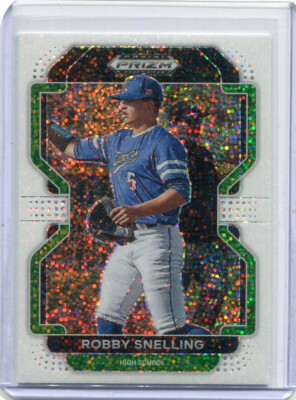 2022 Prizm Draft Picks White Sparkle Prizm Refractor Robby Snelling       Rare