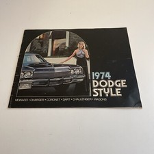 1974 Dodge Cars Information Booklet Dart Coronet Charger Monaco Good Condi